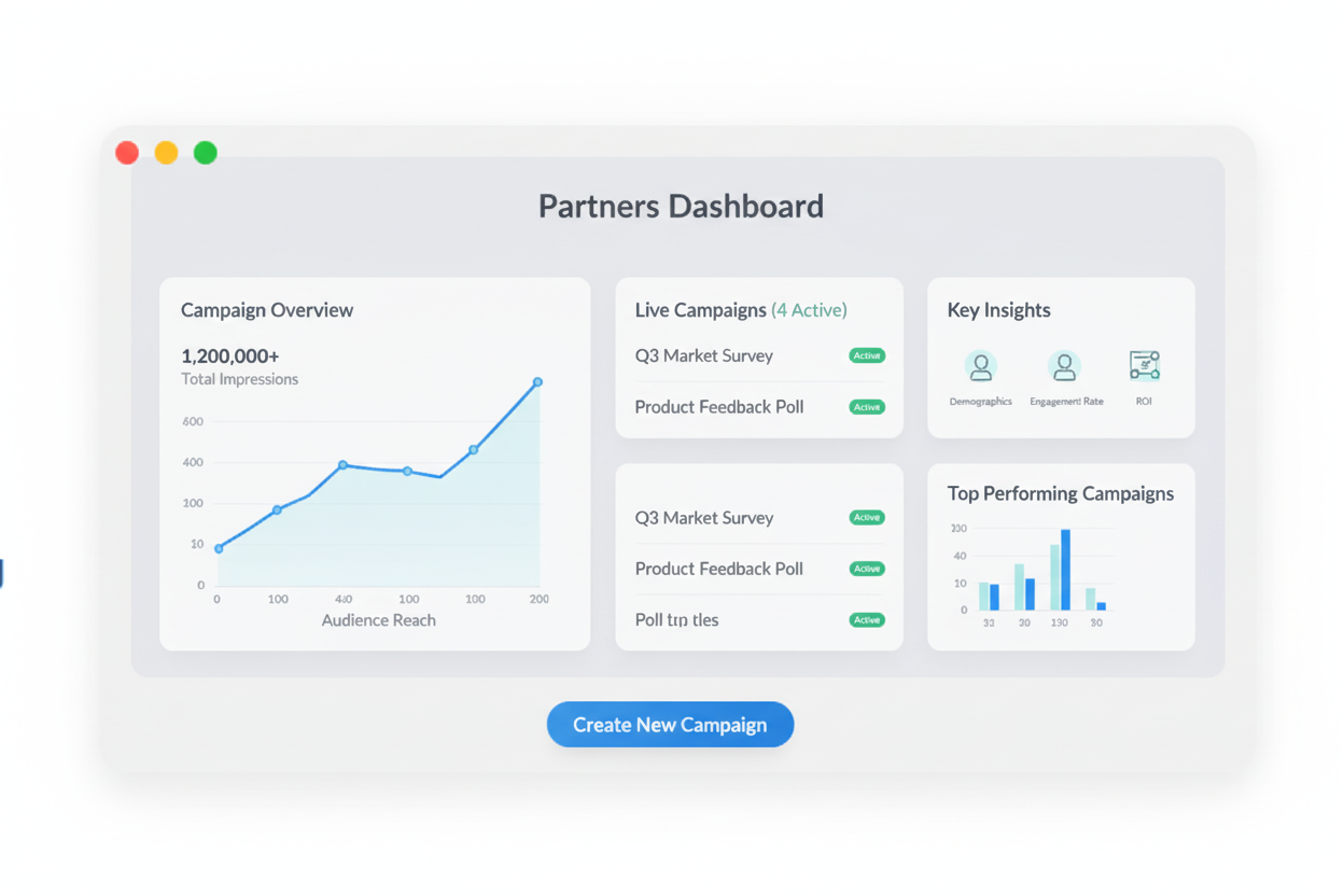 Partners Dashboard Mockup